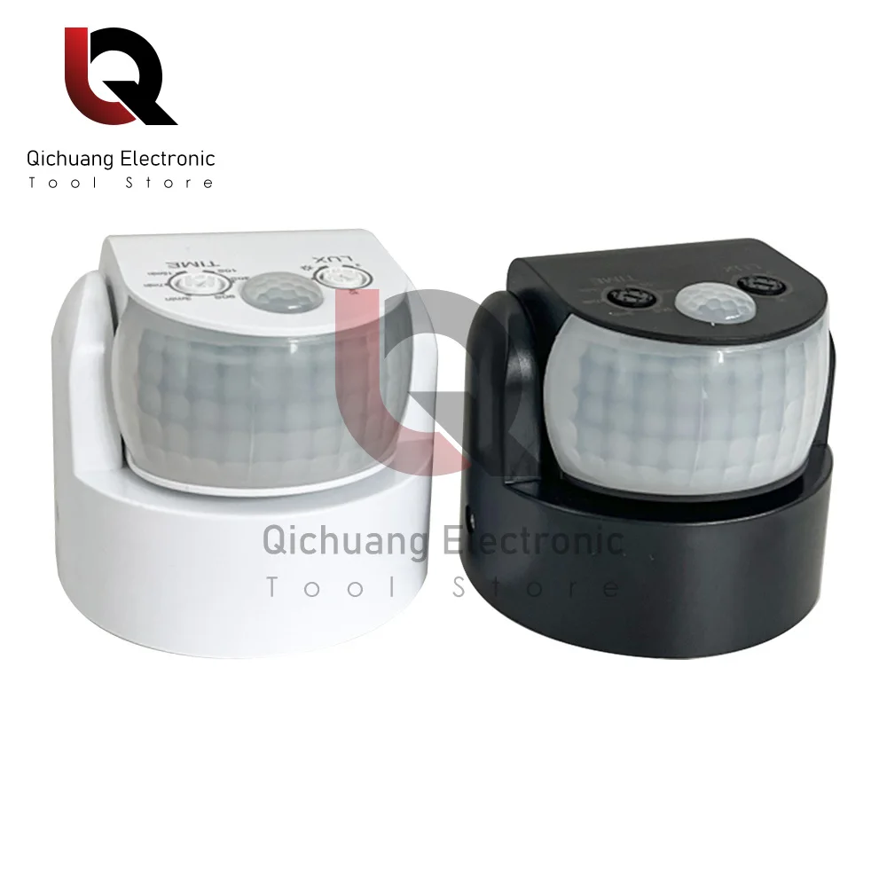 1Pcs Motion Sensor AC220-240V Motion Detector Automatic 180-360 Degree Switch Light Outdoor Infrared Sensor Timer 600-1200W