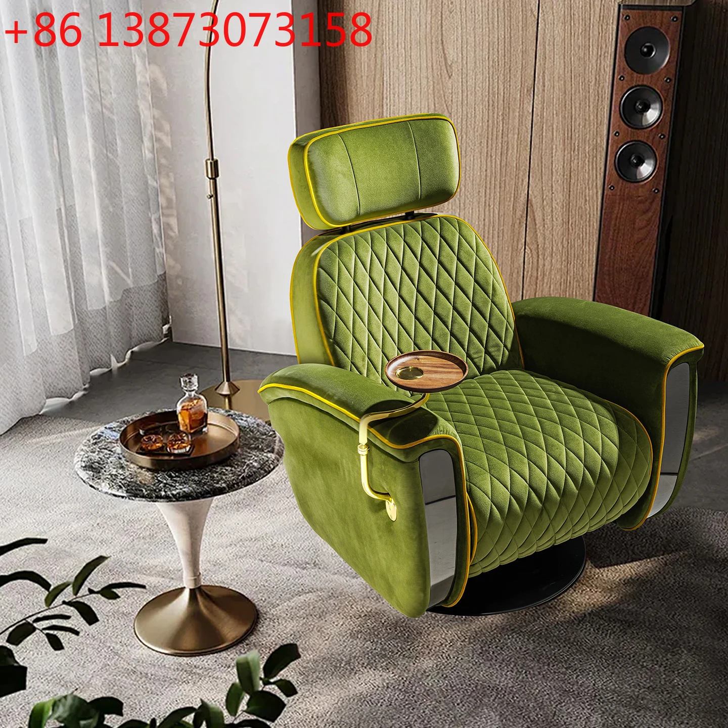 Electric sofa single sleepable reclining space multi-function cabin retractable recliner adjustable