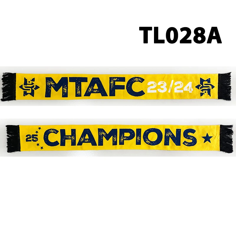 145*18 cm Size Maccabi MTAFC Match Scarf for Fans Double-faced Knitted TL028A