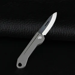 Titanium Alloy Mini EDC Knife Camping Equipment Unboxing Mini Knife Keychain Hanging Outdoor Multi Tools Knife pocket knife