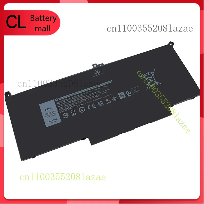 

NEW F3YGT Battery For Dell Latitude 12 7280 7290 7380 7390 2X39G DM3WC 60WH
