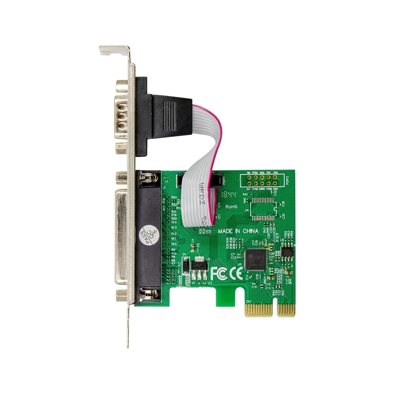 Expansion Card ST329 Pcie X1 AX99100 1S1P Industrial RS232+LTP Control Multifunction Convenient Expansion Card Durable