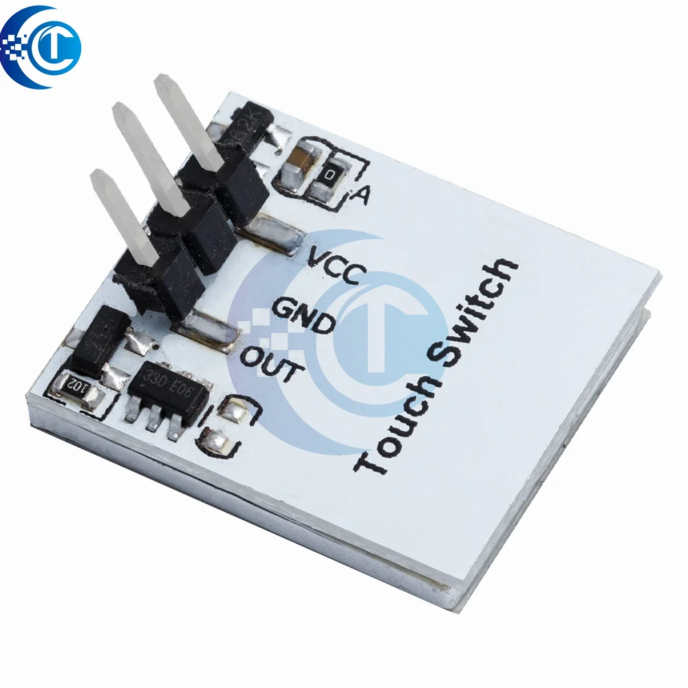 HTTM Series RGB Capacitive Touch Switch Module: Green/Blue/Red/Yellow, 2.7V-6V Wide Voltage – Strong Anti-Interference