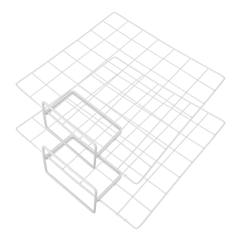 

4 Sets Grid Display Rack for Artwork Photos Accessories Modern Minimalist Stand Countertop Shelf HoldersBracket