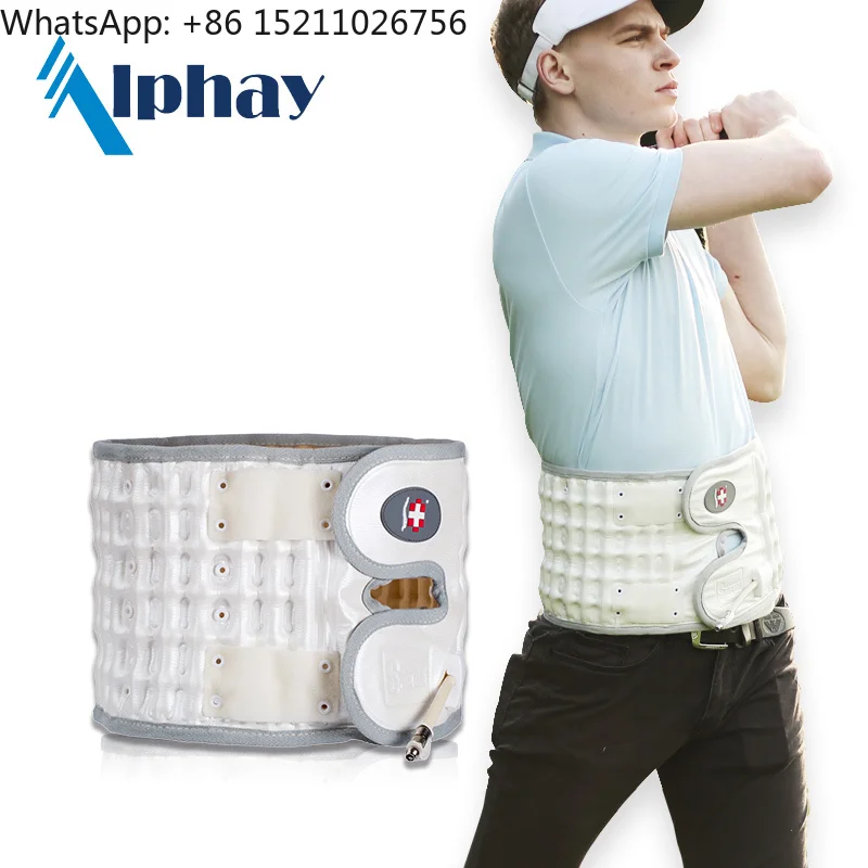 Therapy Inflatable Back Decompression Belt Pain Relief Lumbar Traction Device Waist Support