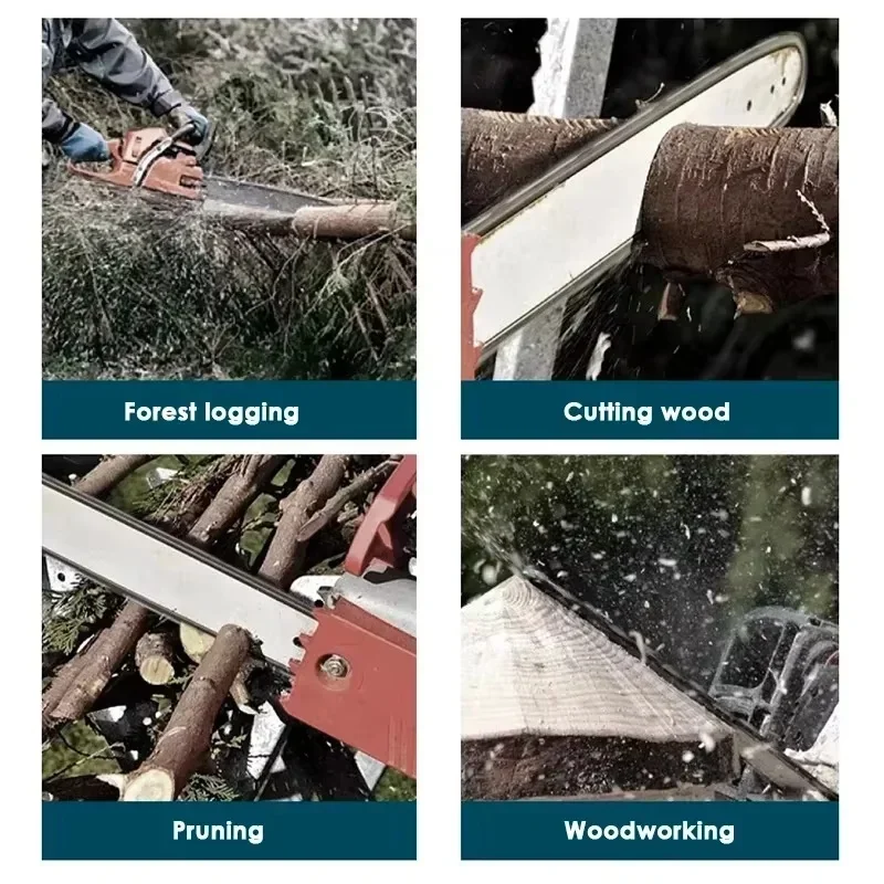 Cadena de motosierra de acero de 22 pulgadas, 86 eslabones de transmisión, fácil de instalar, altamente duradero, reemplazo de accesorios de cadena de motosierra eléctrica