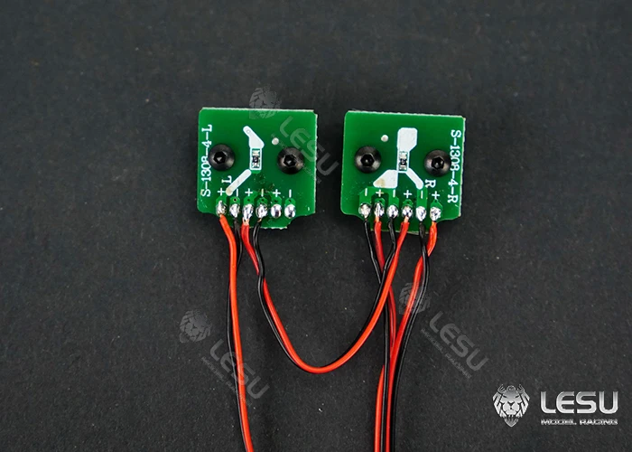 Rückleuchten mit Blinkfunktion, LED, 3V, Upgrade für 1/14 Tamiya RC, für SCANIA, MAN, Lesu, Actros, Bobcat, Lader, ferngesteuerte Spielzeugteile. – Detail 4