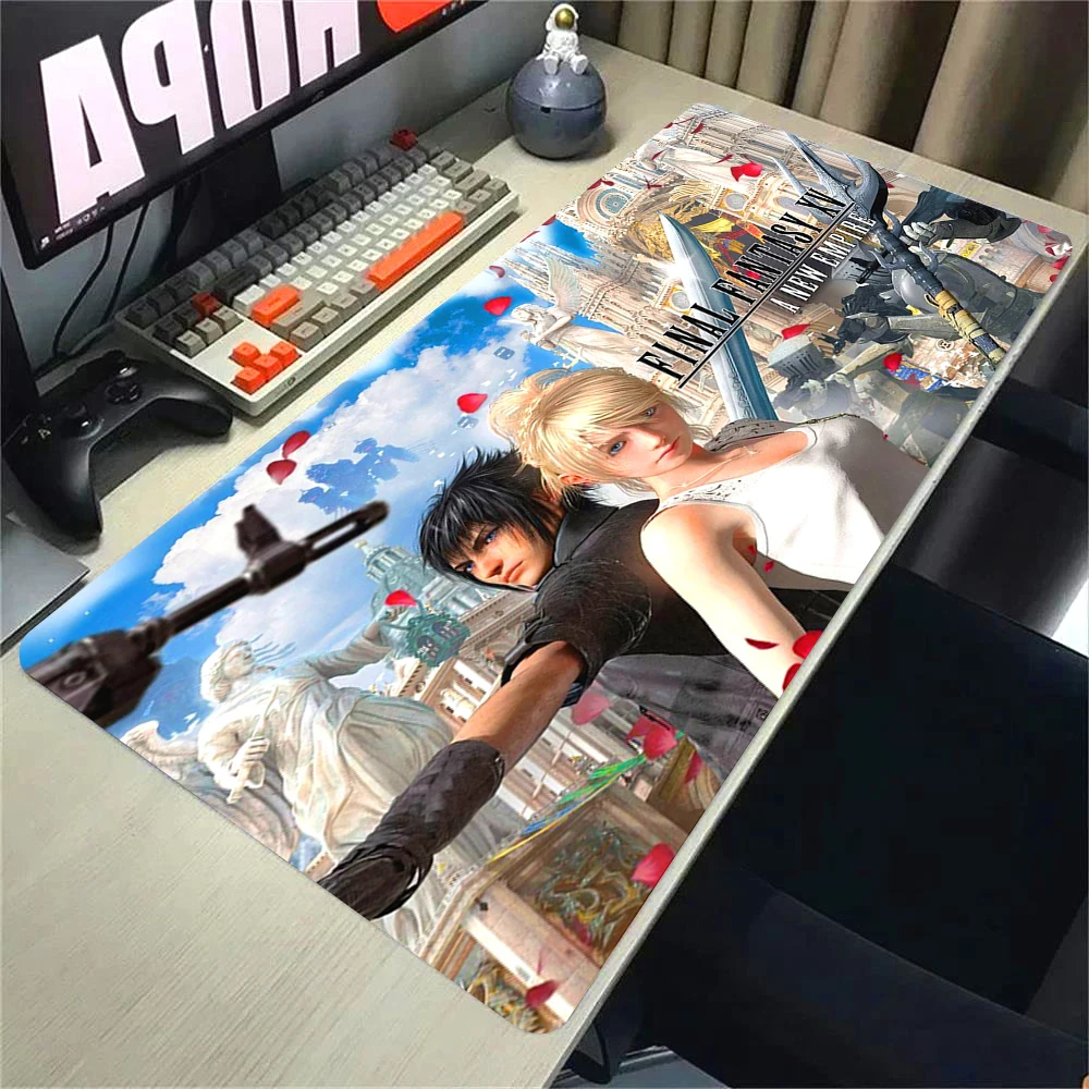 

Большой коврик для мыши FINAL FANTASY VII Lockhart, 90x40 см, игровые аксессуары Xxl, офисный геймерский коврик для клавиатуры, настольный коврик, противоскользящий большой коврик для мыши