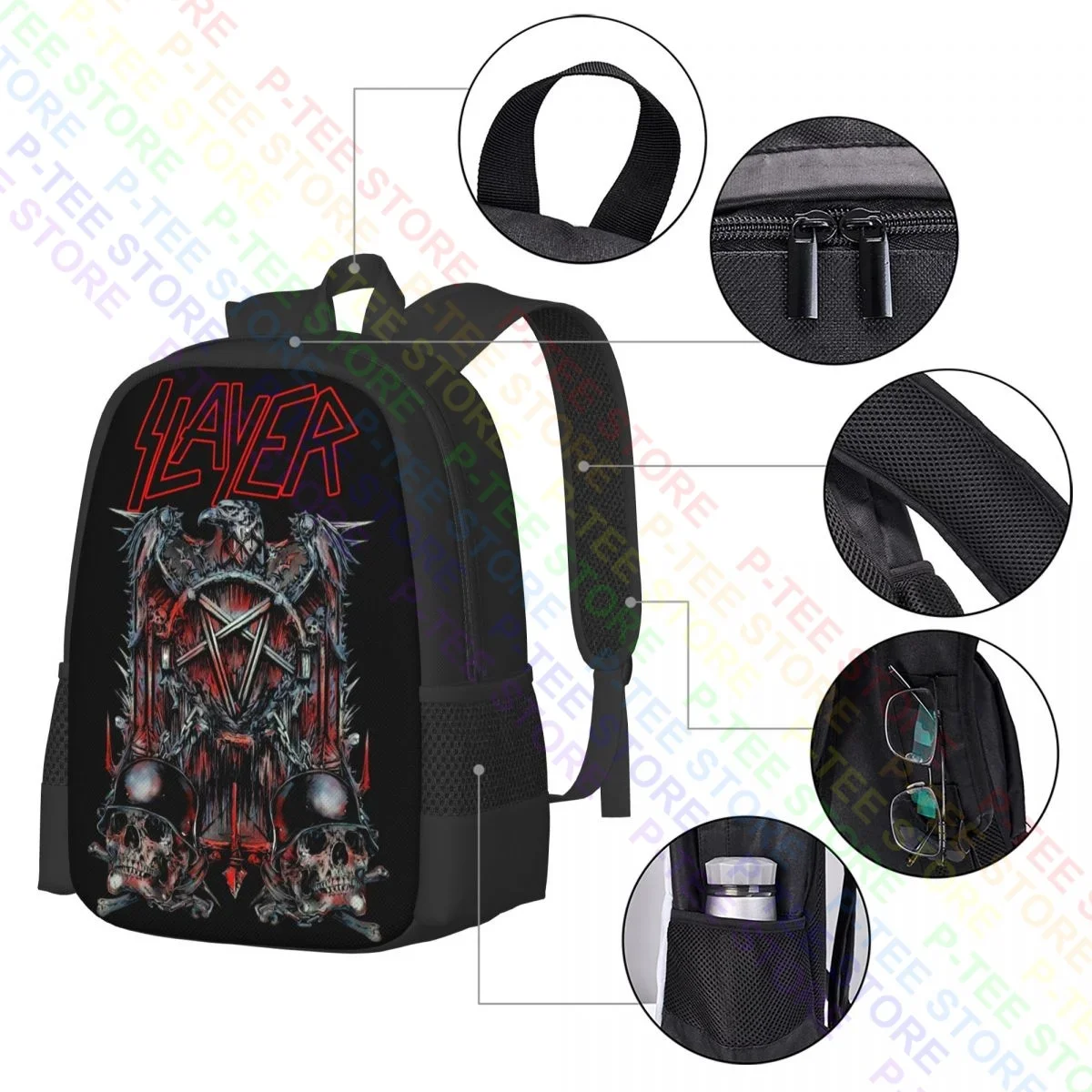 Slayer War At The Warfield P-1618Backpack Large Capacity Hot Sports Bag