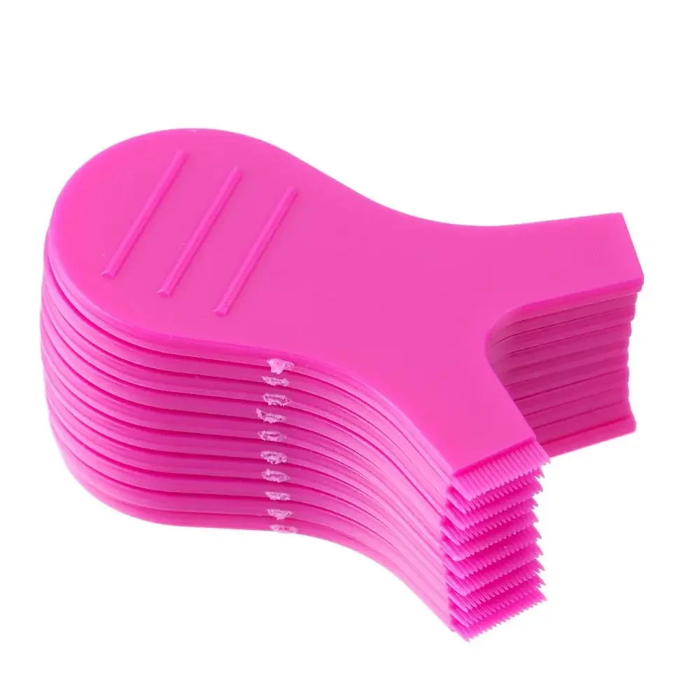 Brosse à cils en forme de Y, outil de Mascara, recourbe-cils, rehausseur de cils en Silicone, greffe d'extension de cils, 10 pièces
