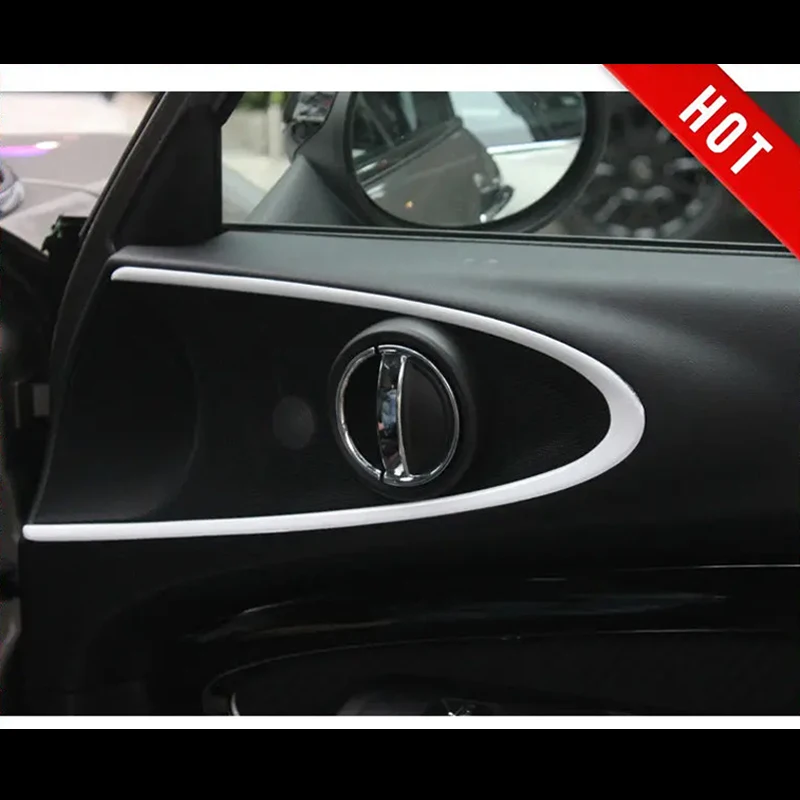 Brand New ABS Material UV Protected Door Speaker Trims Union Jack & Pure Style For Mini Cooper Clubman F54 Only (2pcs/Set)