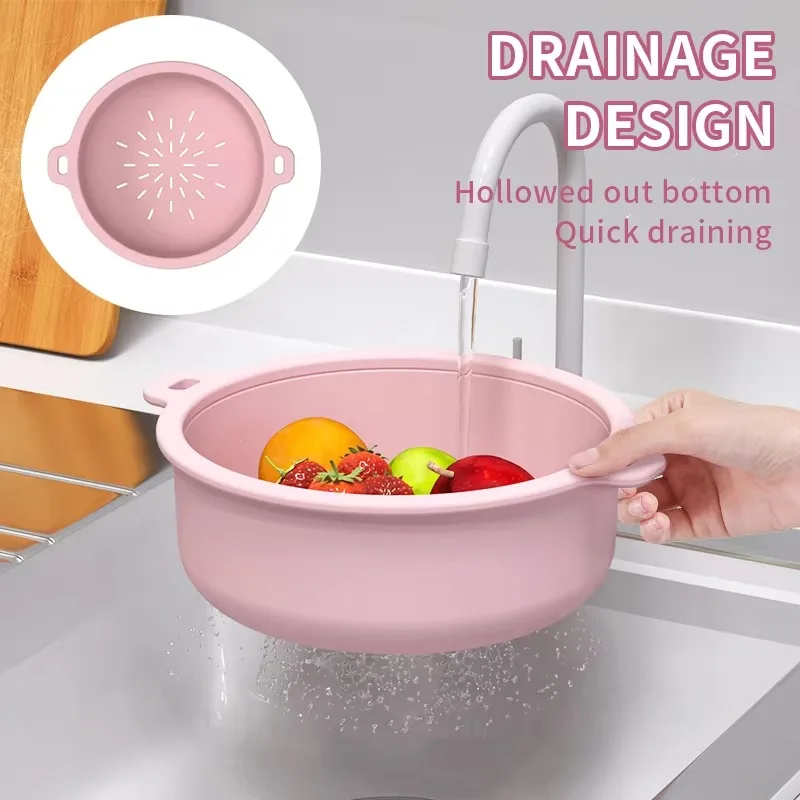 2025 Silicone Microwave Steamer with Removable Filter Food Grade Healthy Hypoglycemic Steamer for Vegetables