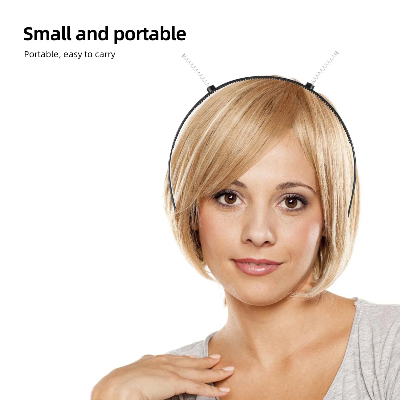 

10Pcs Hair Headband Accessories Semi-Finished Toothed Plastic DIY Craft Frames for Women Holiday Party Concert Boppers Non-Slip