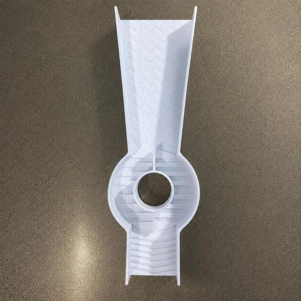 New 3D Printed Gold Sluice Splash Guard Portable Gold Tool Groove Structure Hand Hold Gold Collect Stream Collect