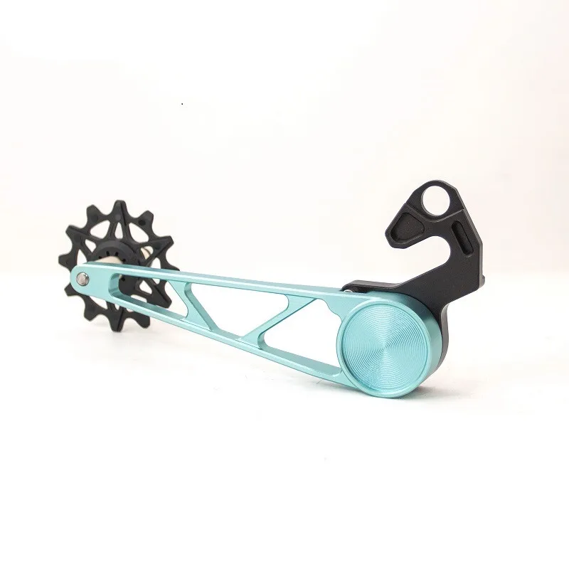 Rear Derailleur Hanger for Aceoffix C5 Folding Bicycle, CNC Aluminum Alloy Derailleur Mount with Chain Tensioner Guide