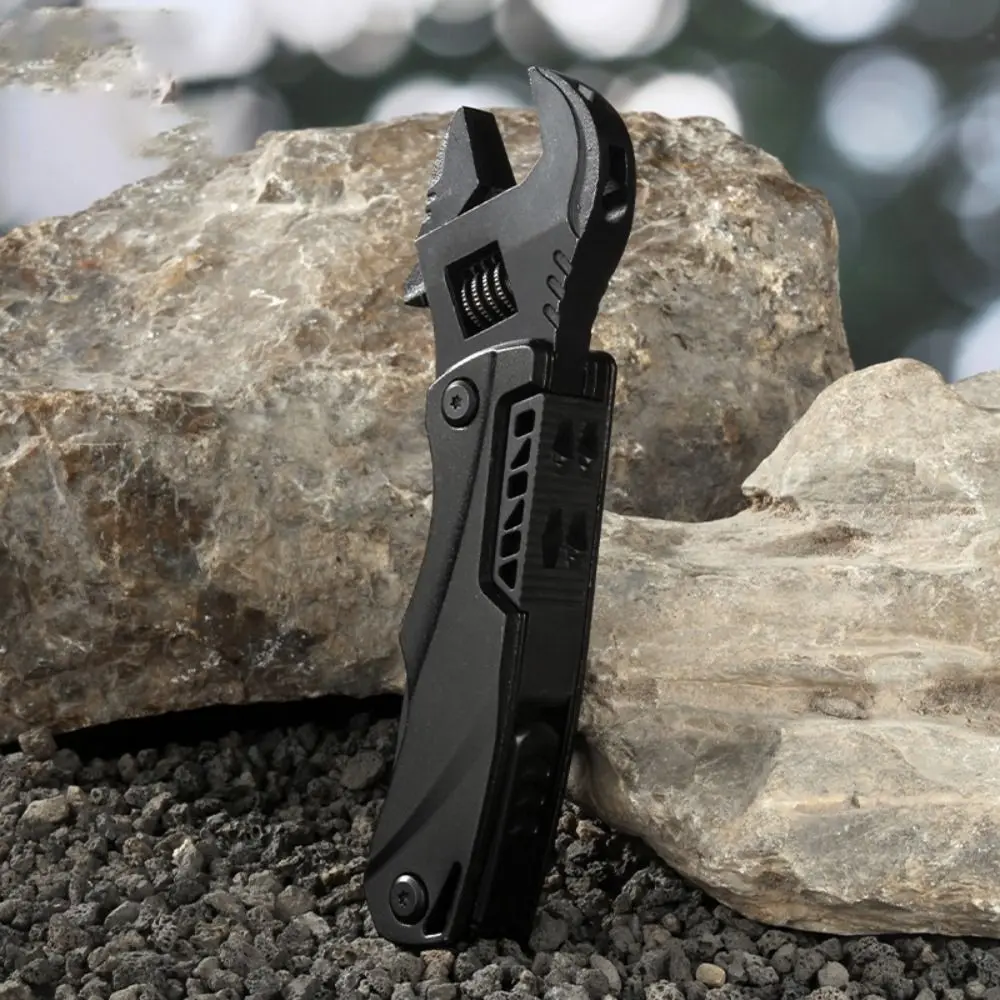

Multi-Purpose Multifunctional Wrench Pliers Adjustable Folding Design Adjustable Wrench All-in-One Screwdriver Function Folding
