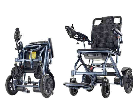 10AH Foldable Lightweight Electric Mobility Chair for Seniors, 20km Range Stair Climbing Design