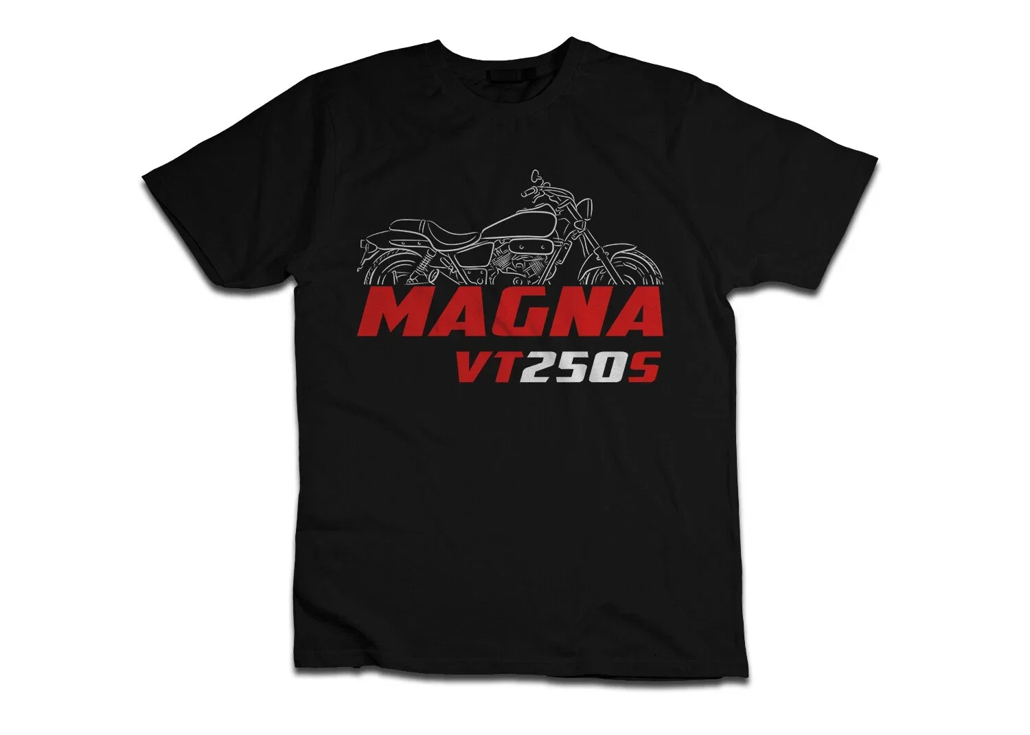 

VT250S Magna 1996-1997 Motorcycle T shirt Graphic Casual Summer Short Sleeves 100% Cotton Cool Tee