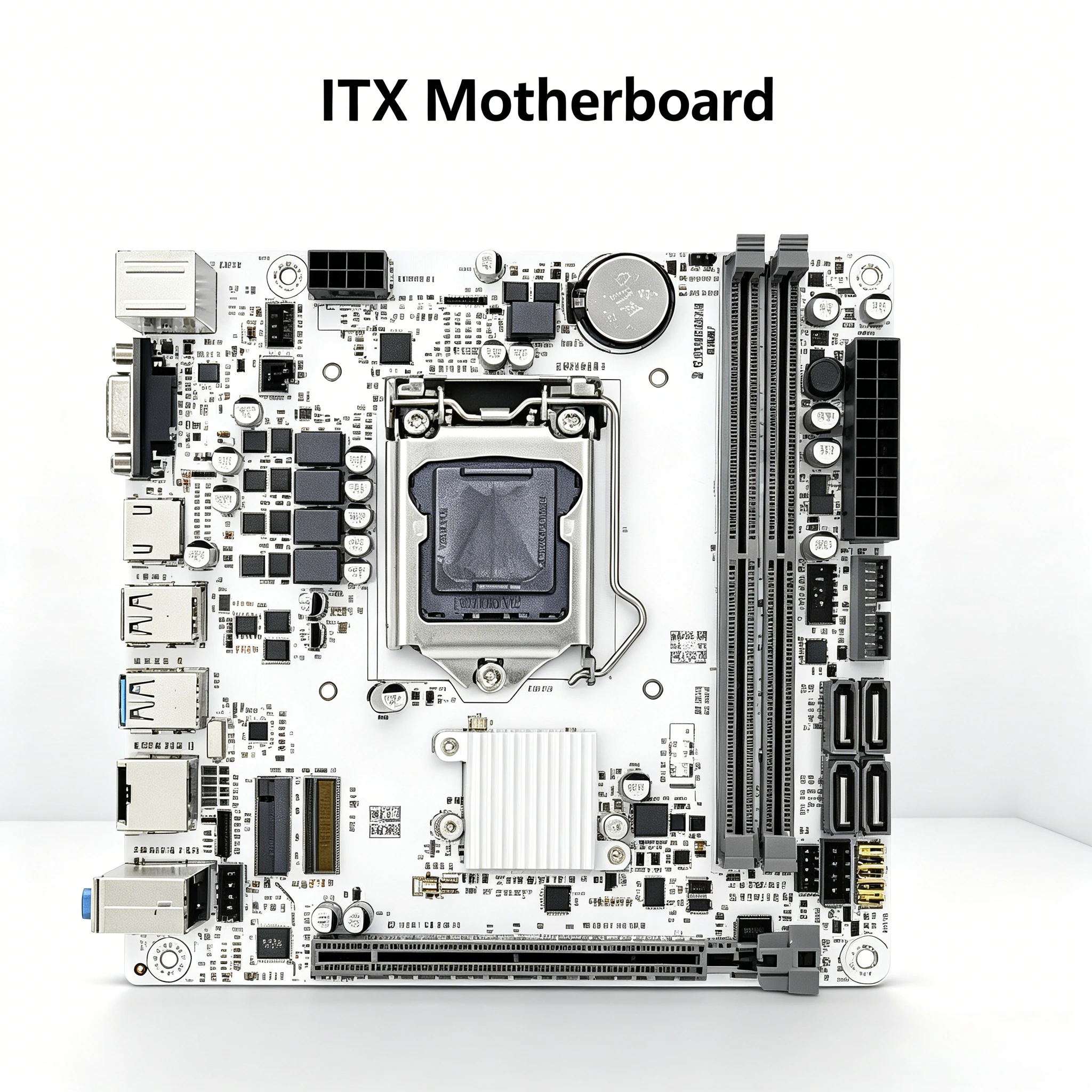 ITX-H310 Mini ITX Motherboard With Fan LGA1151 Socket Support 6/7