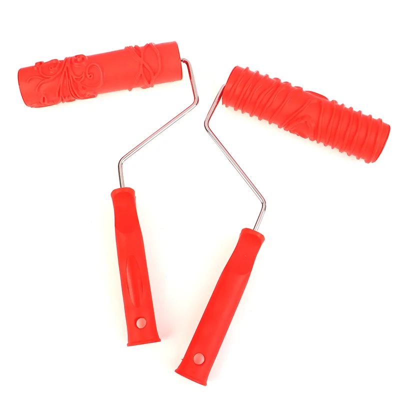 Decoratieve verfroller rubber imitatie houtnerf patroon reliëf textuur schildergereedschappen voor muur airless pintura borstel