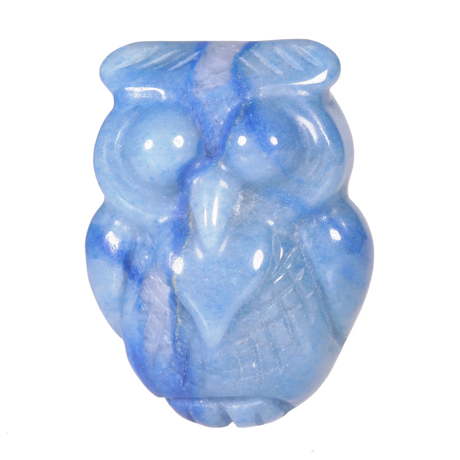 

Natural Crystal Stone Hand Carving Owl Statue Healing Gemstone Animal Figurine For Home Decoration Crafts Gift