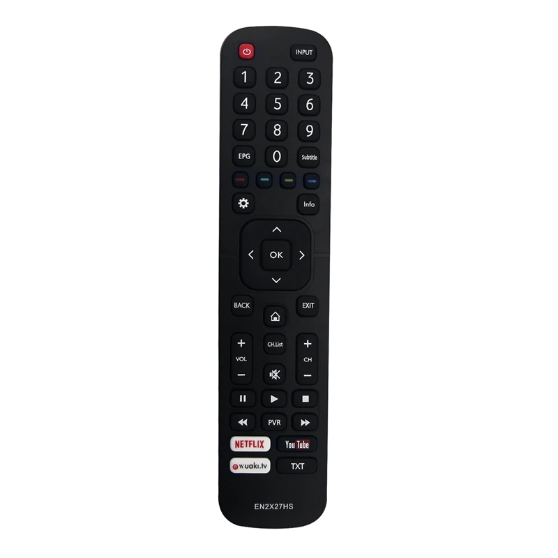 Replace EN2X27HS Remote For HISENSE TV H55M3300 H50M3300 H49M3000 H49M2600 H43MEC3050 H75M7900 H65M7000 H40M3300 Black
