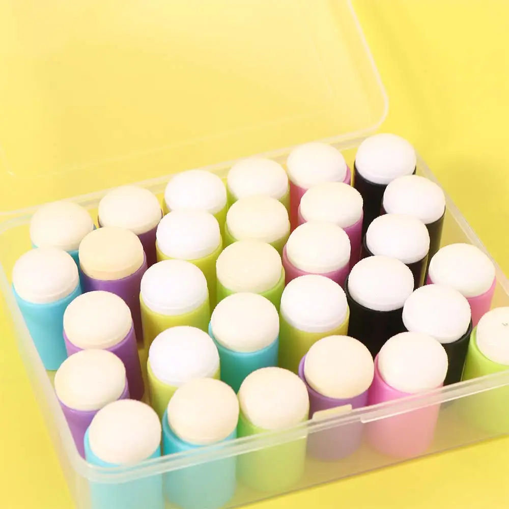 30pcs Colorful Inking Staining Finger Painting Sponge DIY Craft Dauber Sponge Drawing Tools Smudge Painting Finger Cot Drawing