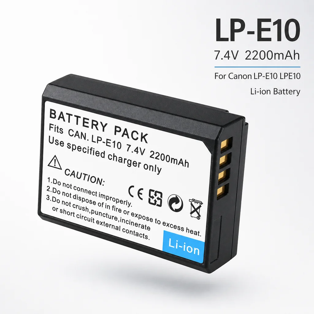Camera Battery LP-E10 2200mAh Replacement Battery For Canon EOS 1100D 1300D 4000D Rebel T3 T5 T6 Kiss X50 X70