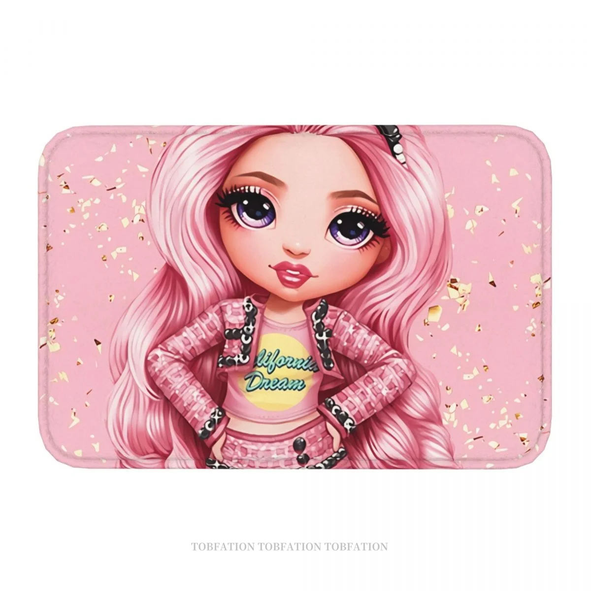 Rainbow High Dolls Bath Non-Slip Carpet Bella Parker Bedroom Mat Entrance Door Doormat Home Decoration Rug