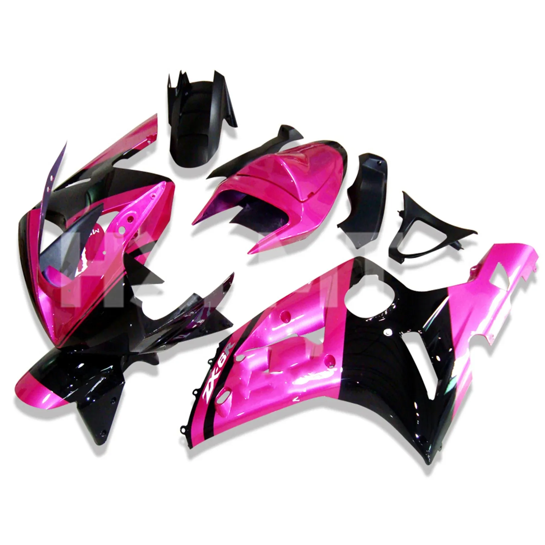 ABS Kit Fairing cetakan injeksi sepeda motor, Kit Fairing penuh bodi motor ABS baru cocok untuk Ninja ZX-6R 2005 2006 ZX6R zx 6r 636 03 04