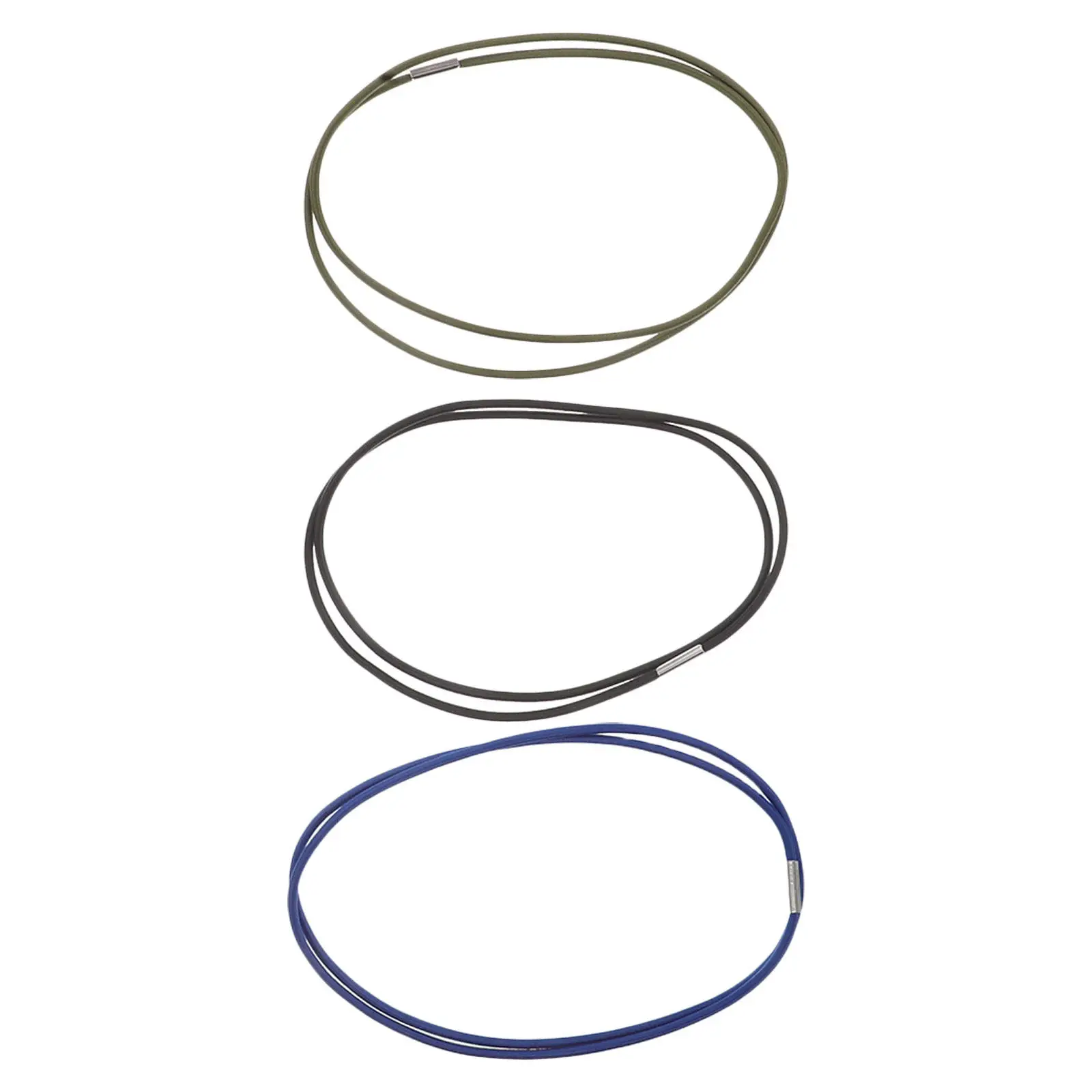 3 unidades de bandas elásticas de alta resistencia para sujetar bolsas de basura, hechas de goma, con 140 cm de longitud y superficie antideslizante, ideales para la cocina, la oficina y el hogar.
