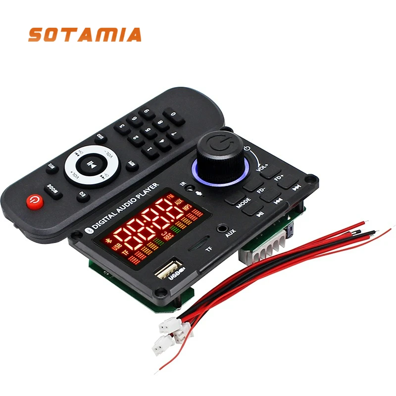 

SOTAMIA TPA3116D2 Bluetooth декодирование без потерь цифровой усилитель мощности плата 2*50 Вт высокая мощность 12 В постоянного тока с записью вызовов своими руками