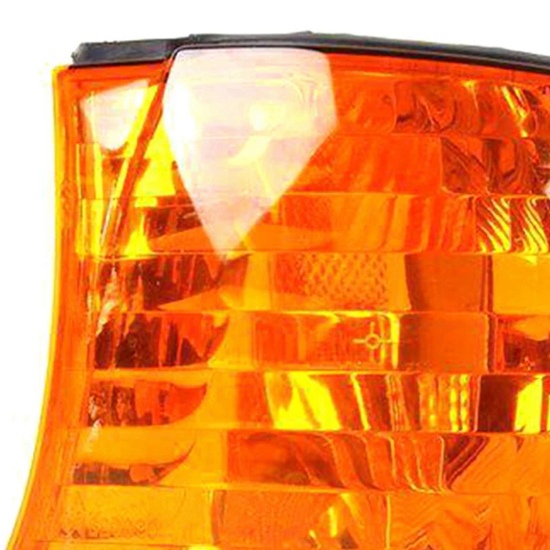 2X Amber Lens Parking Corner Light Signal Lamp Cover For BMW E38 7 Series 1998-2001 63138379108 63138379107 Right & Left