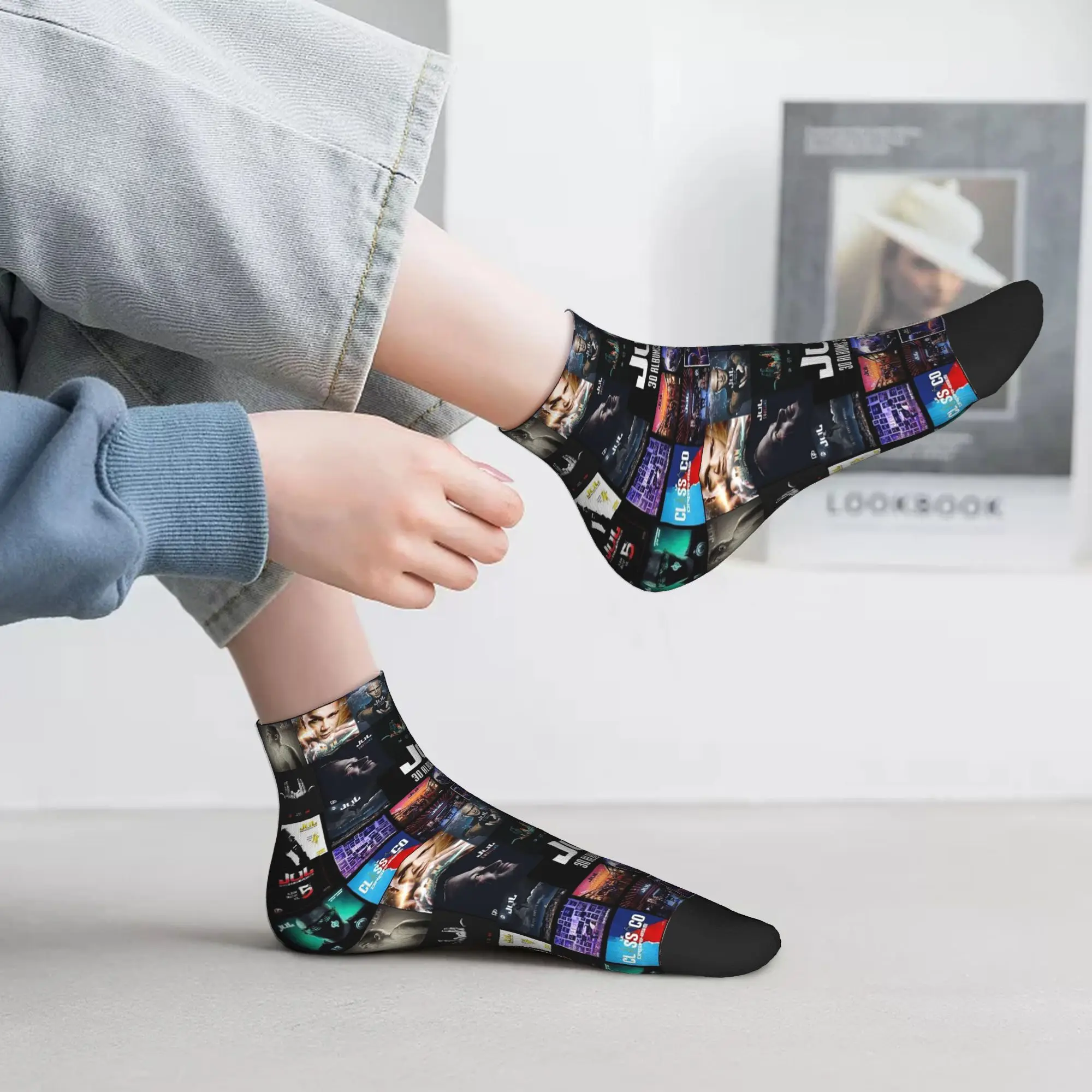 

Всесезонные носки Jul для французского рэпера, супер мягкие носки в стиле Харадзюку, чулки в стиле хип-хоп для мужчин и женщин, подарки