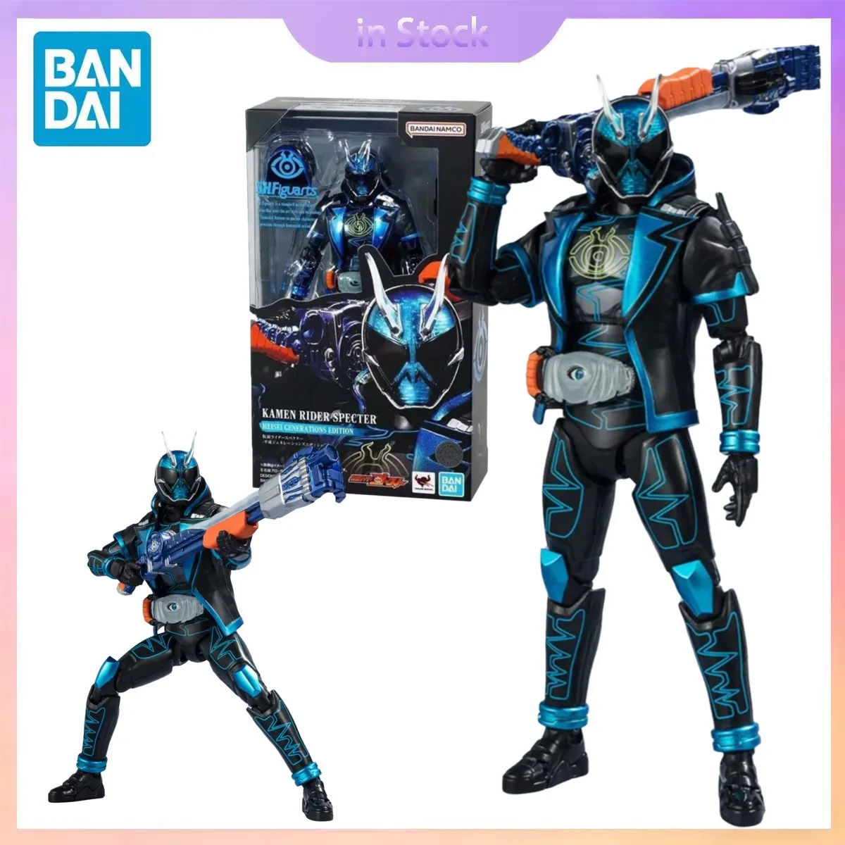

Original Bandai Genuine In Stock SHF Kamen Rider Specter Heisei Generations Anime Collection Action Figure Model Kits Toys Gifts