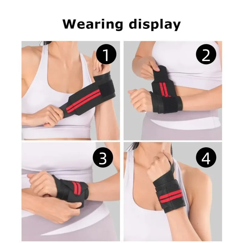 1PC Adjustable Wrist Straps Men and Women Elastic Wristband and Wrist Fixers of Athletes Powerlifting Wrist Straps