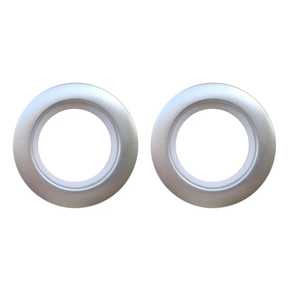

20pcs Curtain Rings Snap Fix Eyelet Low Noise Design For Small Tab Curtains Iron Material Smooth Gliding Silver