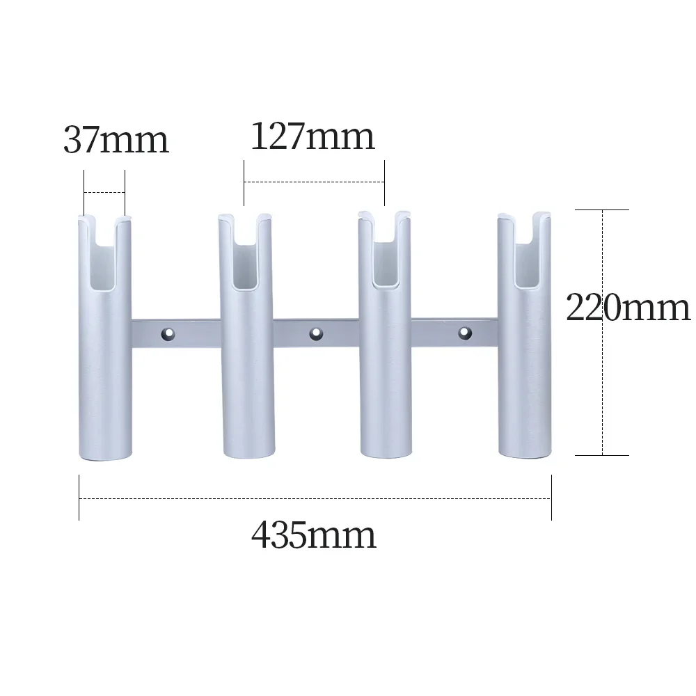 Boat Accessories marine 4 Link Tubes Boat Fishing Rod Holder Aluminium Rod holder for Marine Yacht