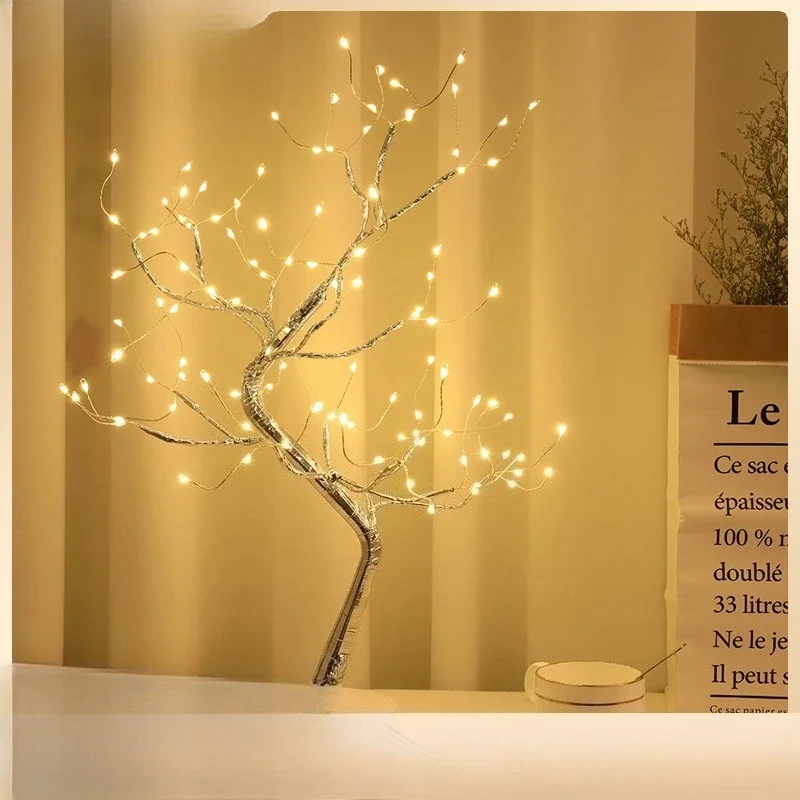 Tree Light Colorful Bonsai 108 LED With Battery&USB Power Operated Suitable For Home Bedroom Decoration Party