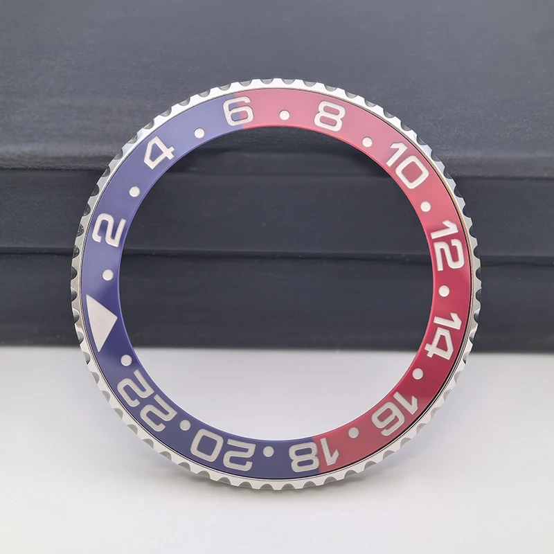 Ceramic Watch Bezel For RLX GMT-MASTER 126710 Pepsi Blue and Red Bezel Generic Watch Parts