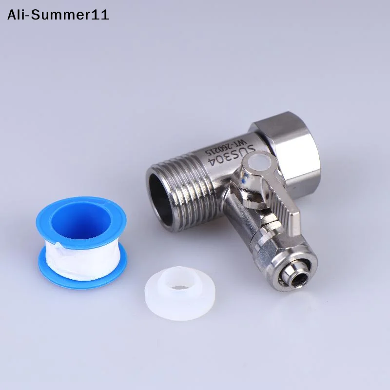 【U11】1 Set Tap Tee B Cold Hot Water Pipes Home Accessories 1/2