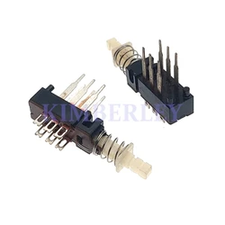 2 Pieces Self Locking Switch 2*3MM Foot Position Switching Power Push Switch 6Pin With Lock Long Legs Button