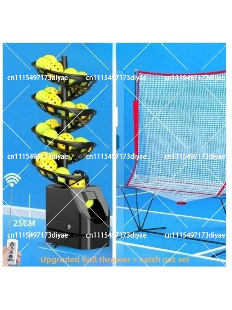 Tennis Pickleball Ball Launcher Self-Service Machine Solo Training Feeder for Sports Fitness