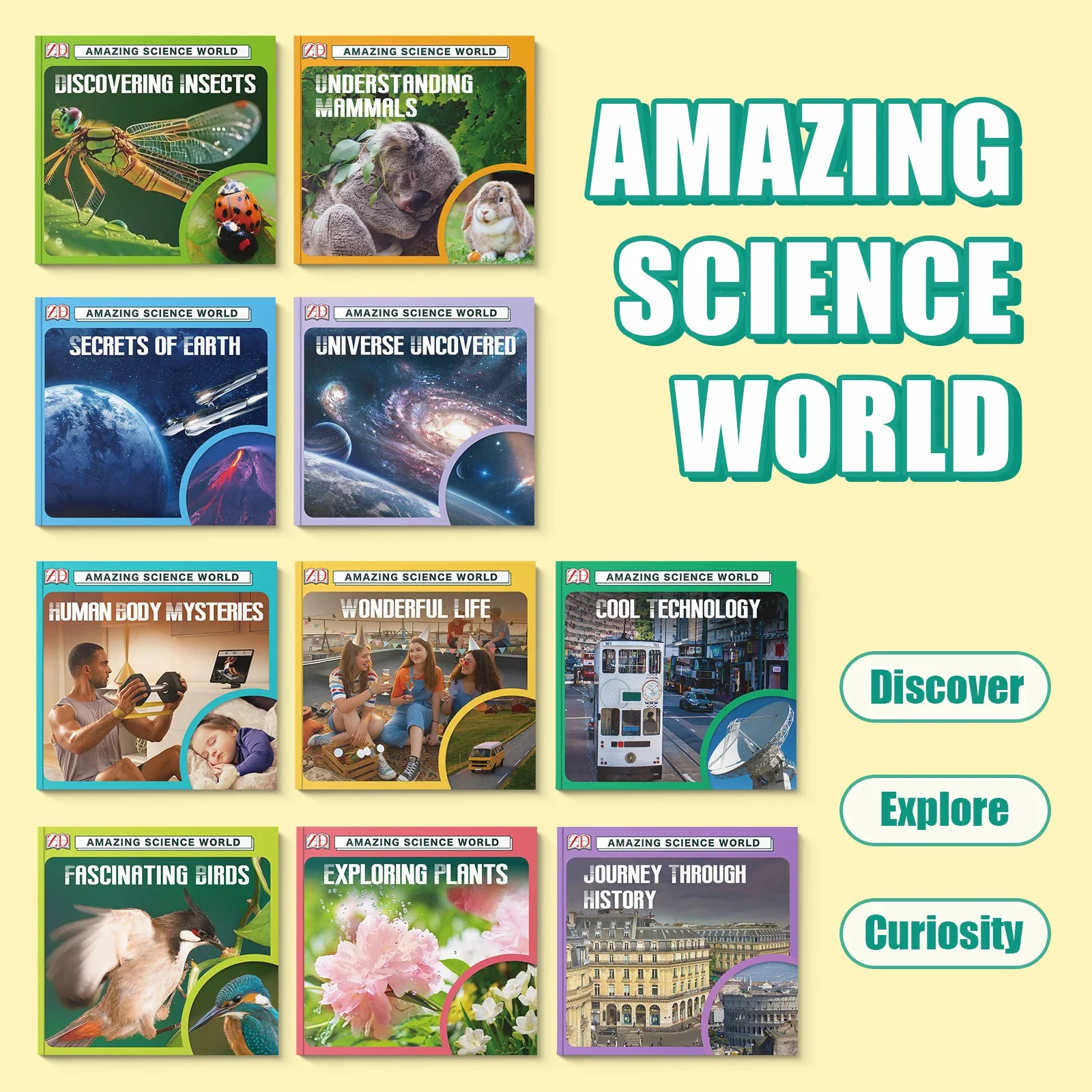 Science Knowledge Library Book Travel In Time Machine Reveal Earth Mysteries Kids Popular Science Educational Picture Book