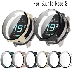 Full Protective Glass Case For Suunto Race S Smart Screen Protector Cases For Suunto Race S Cover Shell&Tempered Glass Film 2in1