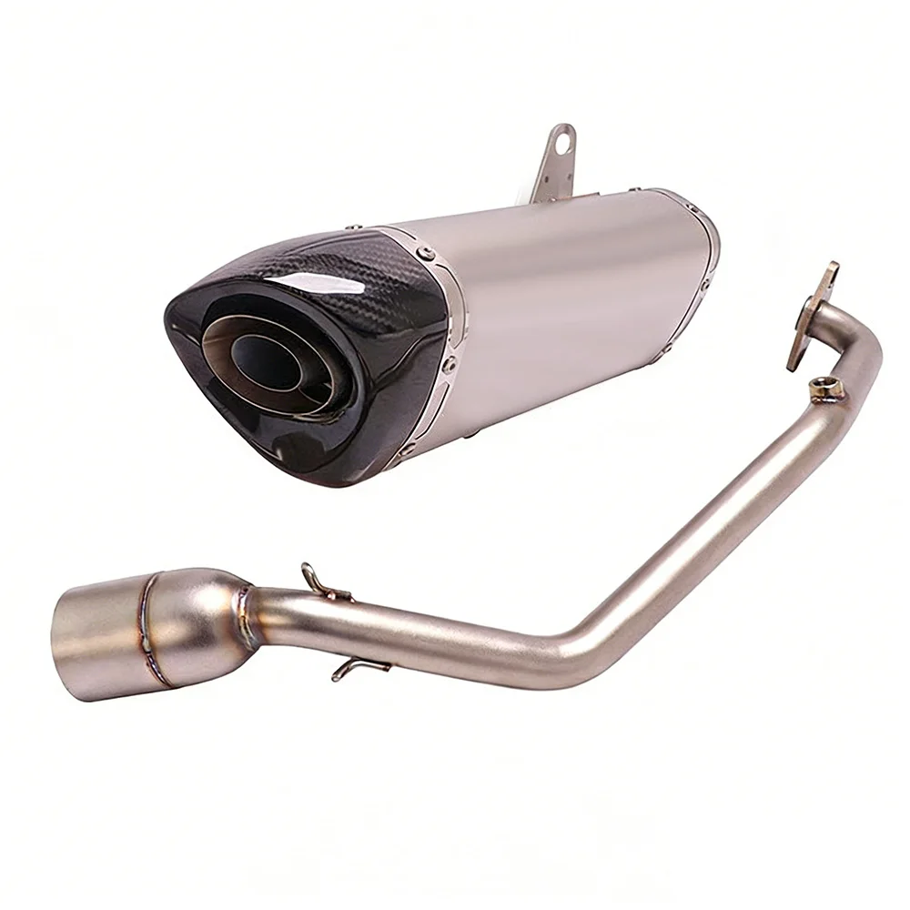 Für Honda PCX 150 125 160 2020-2023 Komplette Auspuffanlagen Krümmer Schalldämpfer Rohr Auspuffrohre – Detail 2