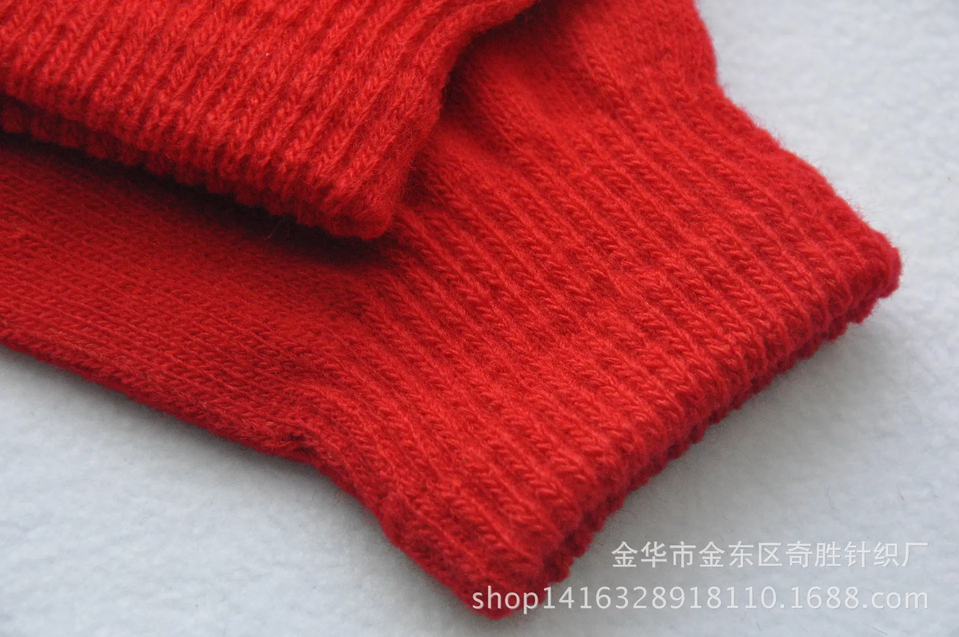 Winter 4-11 Year Old Children's Writing Cold-proof Warm Gloves Solid Color Knitted Wool Acrylic Full-finger Split-finger Gloves