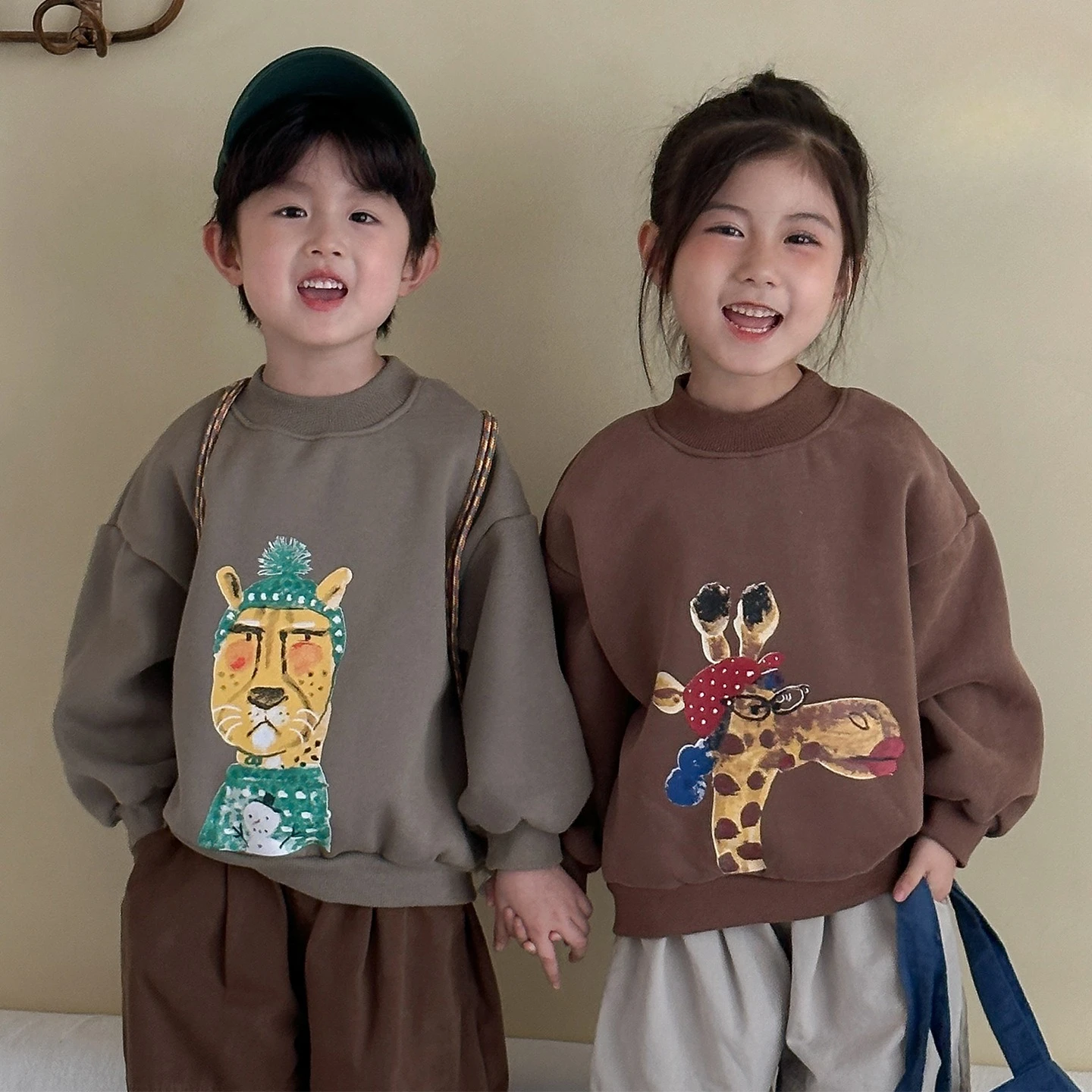 الأطفال سترة الكشمير المعنقة 2025 الخريف والشتاء جديد نصف عالية الرقبة طفلة البلوز 1-10 سنة الصبي بلوزات الصوف