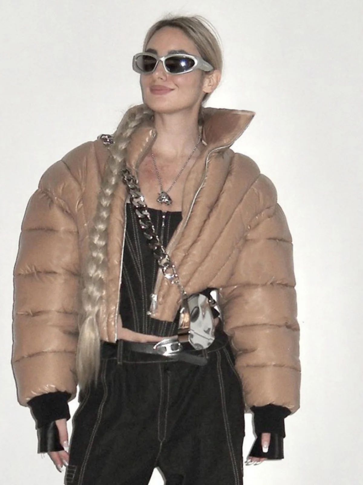 Capispalla da donna sexy lungo Sve in cotone caldo Jaet Street Sle Slim Fit Chiusura con cerniera Thiened Winter Faion