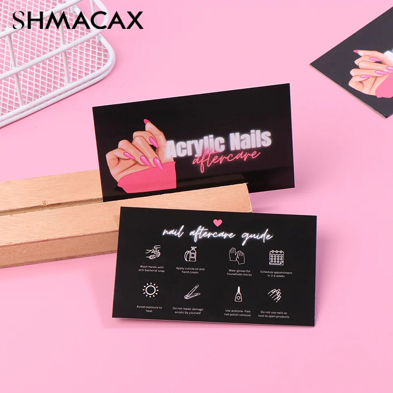 10/50pcs Nails Business Card Press On Nail Loyalty Paper Card Board Nail Discount Card Board Nails Accessories Tools